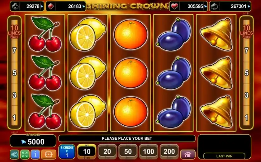 Shining Crown bonuslar ve kazançlar